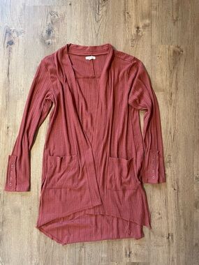 Maurices Burnt Orange Knit Cardigan